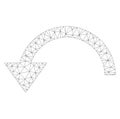 Mesh Vector Rotate Ccw Icon Royalty Free Stock Photo