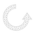 Mesh Vector Rotate Up Icon