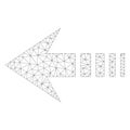 Mesh Vector Send Left Icon