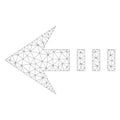 Mesh Vector Send Left Icon