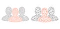 User Group Icon - Vector Triangle Mesh Royalty Free Stock Photo