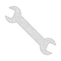 Mesh Vector Wrench Icon Royalty Free Stock Photo