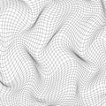 Mesh warp texture isolated on white background. Distort and deformation net. Vector illustration Royalty Free Stock Photo