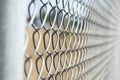 Mesh wire fence Royalty Free Stock Photo