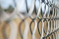 Mesh wire fence Royalty Free Stock Photo