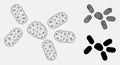Yeast Vector Mesh 2D Model and Triangle Mosaic Icon Royalty Free Stock Photo