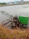 simple rice field plowing machine