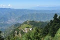 Mesmerising aerial shot of mountain landscapes with unique nature, roads, cities and villages