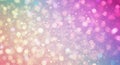 Magical gradient of glittering pastel light spheres Royalty Free Stock Photo