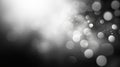 Abstract Black and White Background With Bokeh Effects Royalty Free Stock Photo