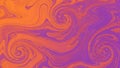 Vibrant Swirling Patterns of Orange and Purple Liquid Marble Texture (ai generated) Royalty Free Stock Photo
