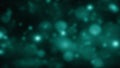 Mesmerizing abstract background in shades of teal with a grainy texture and soft bokeh lights, evoking a tranquil and mysterious