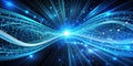 Mesmerizing Abstract Binary Code A Glowing Data Stream Visualization for Digital Design Inspiration Futuristic Royalty Free Stock Photo