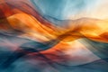 A mesmerizing abstract digital artwork featuring fluid, silk-like waves Royalty Free Stock Photo