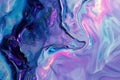 Mesmerizing Abstract fluid holographic. Generate Ai