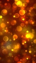 Mesmerizing abstract gradient bokeh lights in yellow, orange, and red for vibrant background
