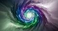 Abstract digital vortex with colorful brush strokes Royalty Free Stock Photo