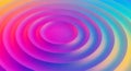 Abstract concentric circles with vibrant gradient colors creating a hypnotic pattern effect Royalty Free Stock Photo