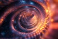 Mesmerizing, abstract panorama with hypnotic, repeating motifs