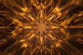 Mesmerizing Abstract Pattern Illuminated By A Captivating Burst Of Radiant Gold Light