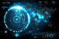Mesmerizing abstract tech background with intricate hexagonal patterns and digital geometry
