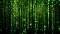 AI Generated Green Digital Matrix Background with Glowing Code Streams ai generated (ai generated) Royalty Free Stock Photo