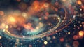 Mesmerizing animation of particle orbits within a superposition creating a wavelike pattern