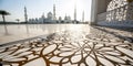Special Effect of Arabesque Shadow on Background
