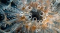 A mesmerizing array of cilia on the surface of a tiny organism tirelessly orchestrating movements to enhance feeding and