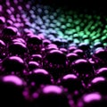 A mesmerizing array of iridescent spheres creating a visually stunning and colorful abstract background design Royalty Free Stock Photo