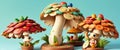 a magical mushroom A mesmerizing art