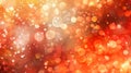 Mesmerizing asymmetric orange light burst on dark background with peach and golden sparkles Royalty Free Stock Photo