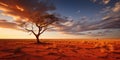 The striking beauty of the Australian Outback. Weather conditions are dry
