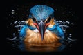 Mesmerizing bird portrait photography created with generative AI technology