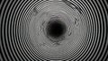 AI Generated Black and White Optical Illusion of Concentric Circles Tunnel ai generated (ai generated) Royalty Free Stock Photo
