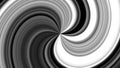 A mesmerizing black and white spiral spins hypnotically. Royalty Free Stock Photo