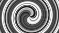 A mesmerizing black and white spiral spins hypnotically. Royalty Free Stock Photo