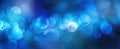 The mesmerizing blue bokeh effect creating a dreamy abstract background. AI generated image Royalty Free Stock Photo