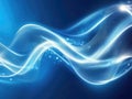 A mesmerizing blue wave adorned with sparkles, set against a blue background
