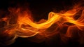 Fiery Dance: Abstract Flames in Vibrant Hues