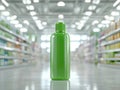 Mesmerizing closeup, sleek, transparent bottle filled with an enigmatic, viscous liquid