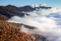 Mesmerizing Cloud Inversions Pounding Mill Overlook NC Royalty Free Stock Photo