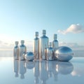 Mesmerizing Collection of Reflective Objects Against Bright Sky - Ideal for