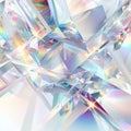 Mesmerizing color spectrum from light diffracted by fractured crystals