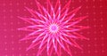 Mesmerizing creative infinite generating flower starburst polygon.