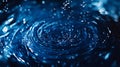 Deep Inky Blue Background Pulsates with Dynamic Water Movement Royalty Free Stock Photo