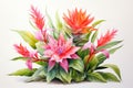 a mesmerizing depiction of a bromelia