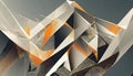 A Mesmerizing Design Artwork Featuring Abstract Generated Shapes in Dynamic Composition, Capturing the Fusion of Geometry, Color,