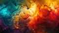 Abstract Smoke Waves in Warm Gradient Colors Royalty Free Stock Photo