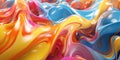 A mesmerizing display of 3-D extruded liquid art. AI generative